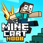 เกมส์มายคราฟรถเข็นเหินฟ้า Mine Cart Noob