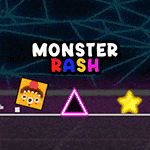 เกมส์มอนสเตอร์กลิ้งเก็บดาว Monster Rash Game