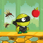 เกมส์นินจาเต่ากระโดดเก็บผลไม้ Ninja Adventure