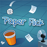 เกมส์ปากระดาษลงถัง Paper Flick