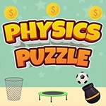 เกมส์ปริศนาเด้งบอลลงตะกร้า Physics Puzzle