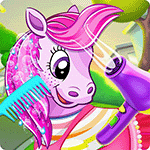 เกมส์ร้านเสริมสวยม้าโพนี่ Ponys Pet Salon Game