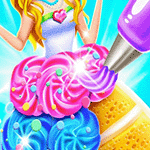 เกมส์ทำเค้กเจ้าหญิงสีรุ้ง Rainbow Princess Cake Maker Game