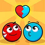 เกมส์ลูกบอลเดินทางตามหารัก Red and Blue Ball Cupid Love