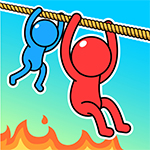 เกมส์โหนเชือกช่วยผู้ประสบภัย Rope Rescue Puzzle