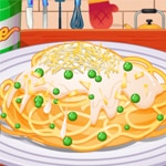 เกมส์ทำพาสต้าคาโบน่าร่า Roxie’s Kitchen: Carbonara Pasta