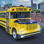 เกมส์ขับรถเมล์ส่งรักเรียน School Bus Game Driving Sim