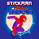 เกมส์ไอ้แมงมุมโหนใยผ่านด่าน Spiderman Hook Rescue Game