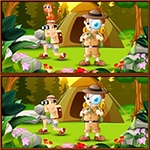 เกมส์จับผิดภาพแคมป์ปิ้ง Spot 5 Differences Camping