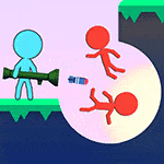 เกมส์ตัวเส้นยิงปืนจัดการศัตรู Stickman Bullets Ragdoll Game