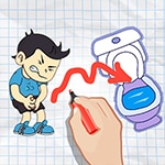 เกมส์ลากเส้นหาห้องน้ำ Toilet Rush